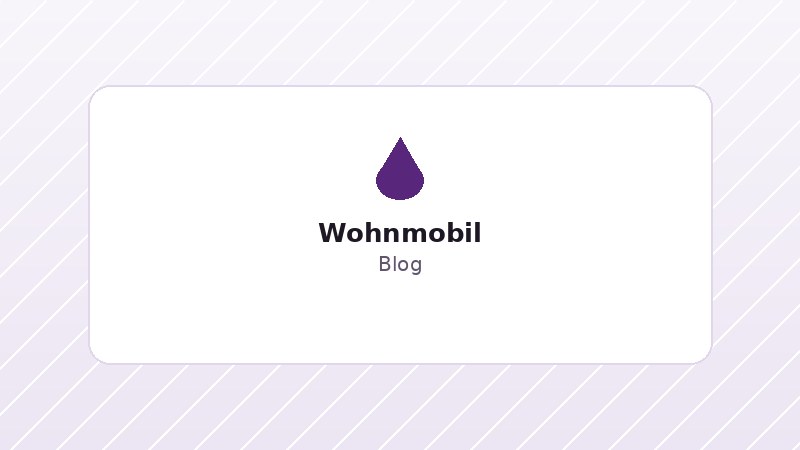 Sauberes Wohnmobil vor der Saison